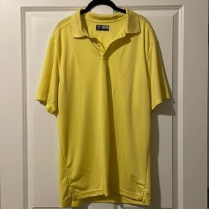 EUC Callaway Mens Opti Dri™ Stretch Polo XL Yellow